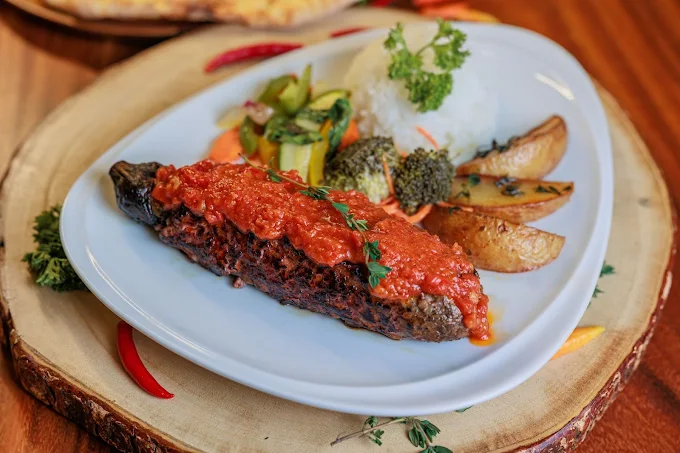 Stuffed Eggplant Kebab